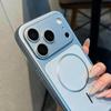 Magnetic Thin Ring Frosted iPhone 17 Pro Max Case with Large Window Skin Feel
