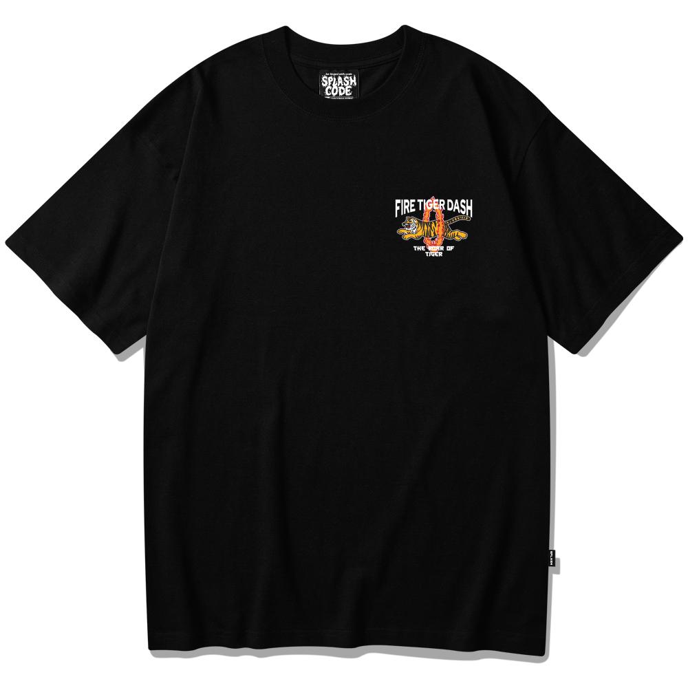 Seupeullaesikodeu Black Short Sleeve T-Shirt - Roar