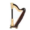 Mini Harp Model Musical Instrument Replica Home Office Table Decoration Ornament MG‑253