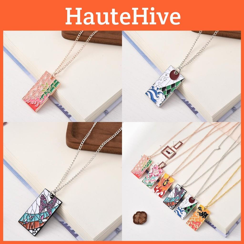 Slayer Kimetsu Demon No Yaiba Jewelry Accessory Electroplated Pendants Fans