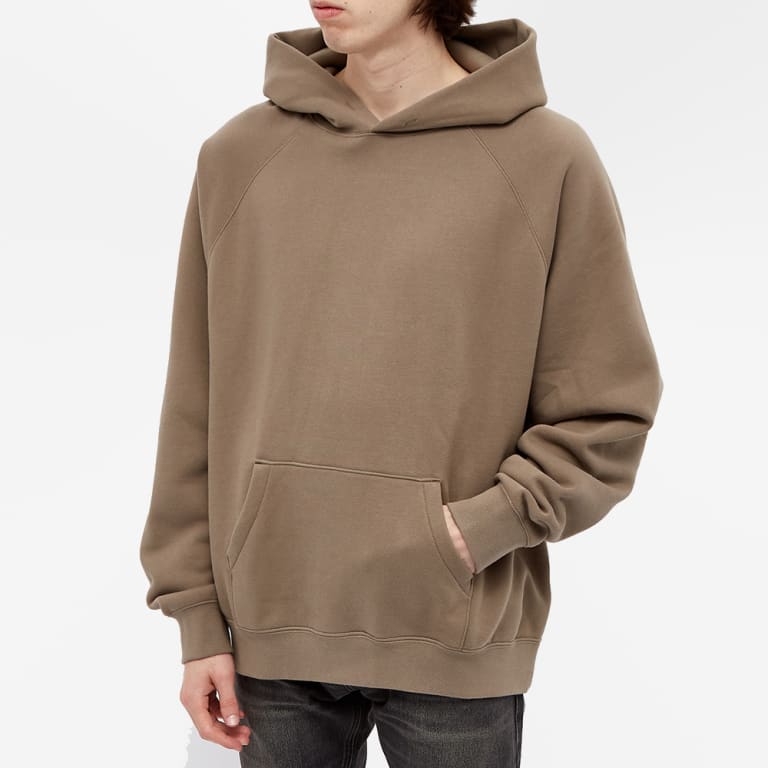 Fear of God Essentials Pull-Over Hoodie Taupe Unisex Tops Tan 192SP212007F