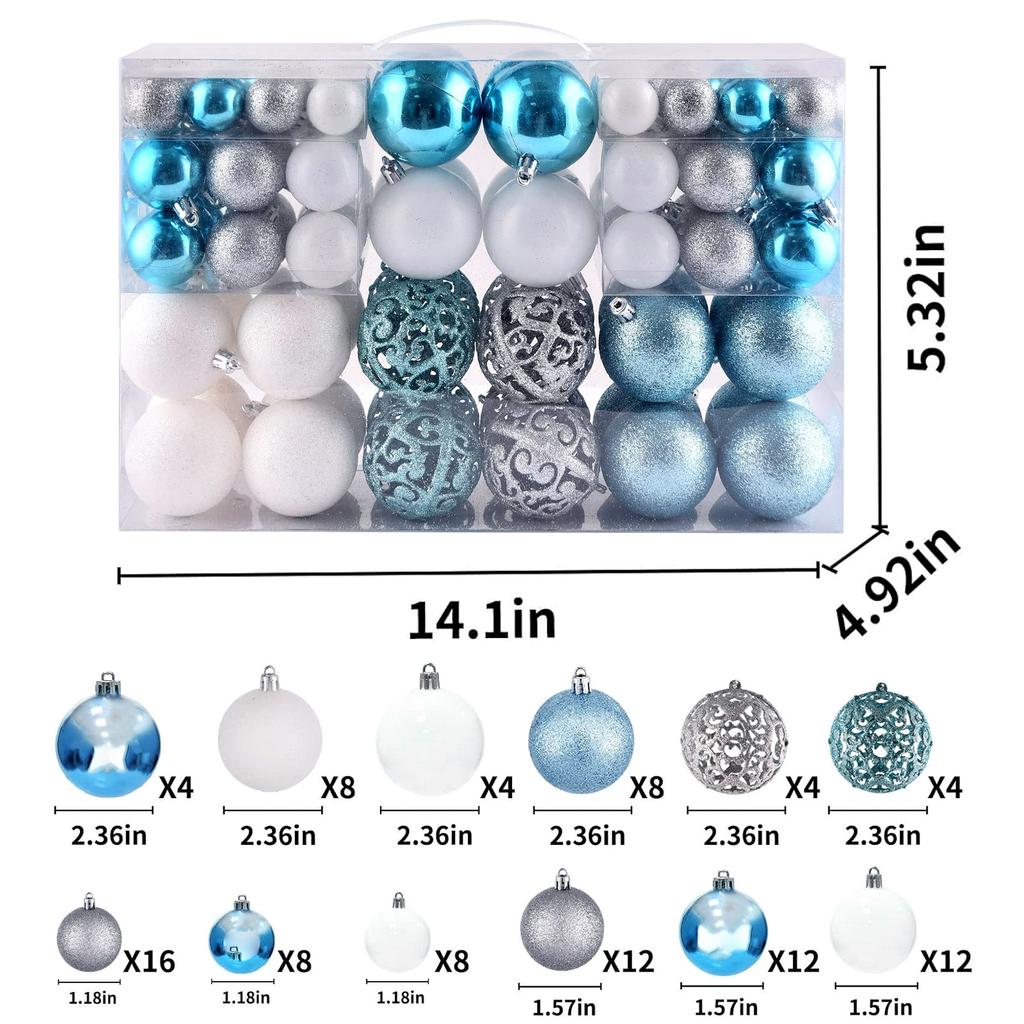 100pcs Christmas Decor Baubles Tree Xmas Balls Party Wedding Ornament Party Supplies Xmas Ornament Ball Xmas Baubles