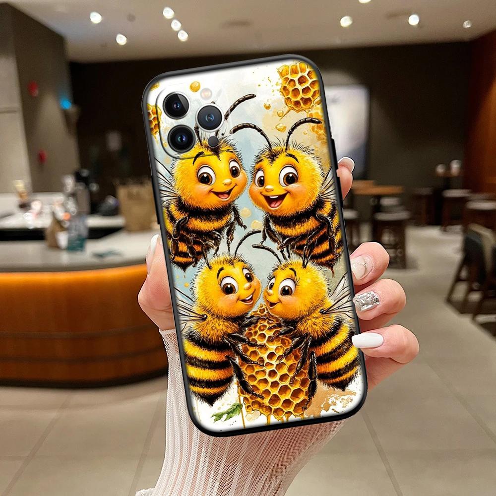 RA3 Art Bees Cartoon New High-End Shell Phone Case for Redmi Note 8 9 Pro Max 9S 9T 9C NFC 8T 8A 10A A4