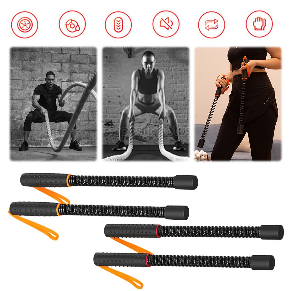 2Pcs Hand Gripper Ergonomic Physical Throwing Rope Biceps Triceps Strengthener Spring Arm Strength Expander for Workout