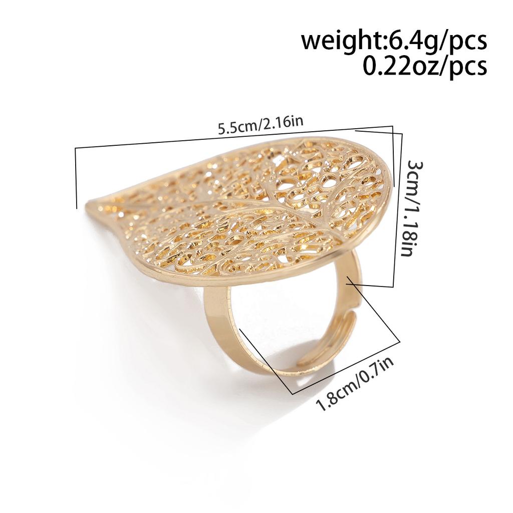 Jewelry, Irregular Hollow Wound Imitation Pearl Ring, Wind Niche Alloy Open Ring