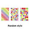 6/12pcs Colorful Paper Stickers Dot Heart Pentagram Diary Journal Decoration School Creative Award YMY