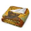 Kanye Meme Xmas Flannel Blankets Winter  Super Warm Throw Blanket for Kids Home Decor Funny Bedspread Sofa Bed Cover