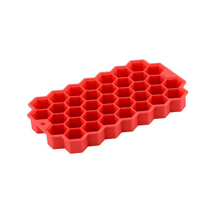 ZISIZ Press-Type Honeycomb Silicone Ice Cube Tray