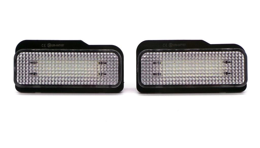 Lampy rejestracji LED 2szt kompatybilne z Mercedes, 12V, Off-Road