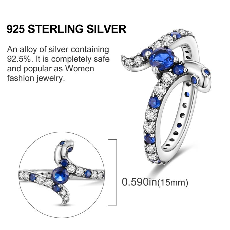Originální stříbrný prsten 925 Barevné diamanty Zirkony Prsten na prst Pro ženy Šperky Svatební Zásnubní Dárek k narozeninám