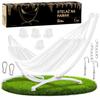 Hammock Frame, Metal Garden Stand for Two People, for a Hammock Up To 250 Kg, White, GoGarden