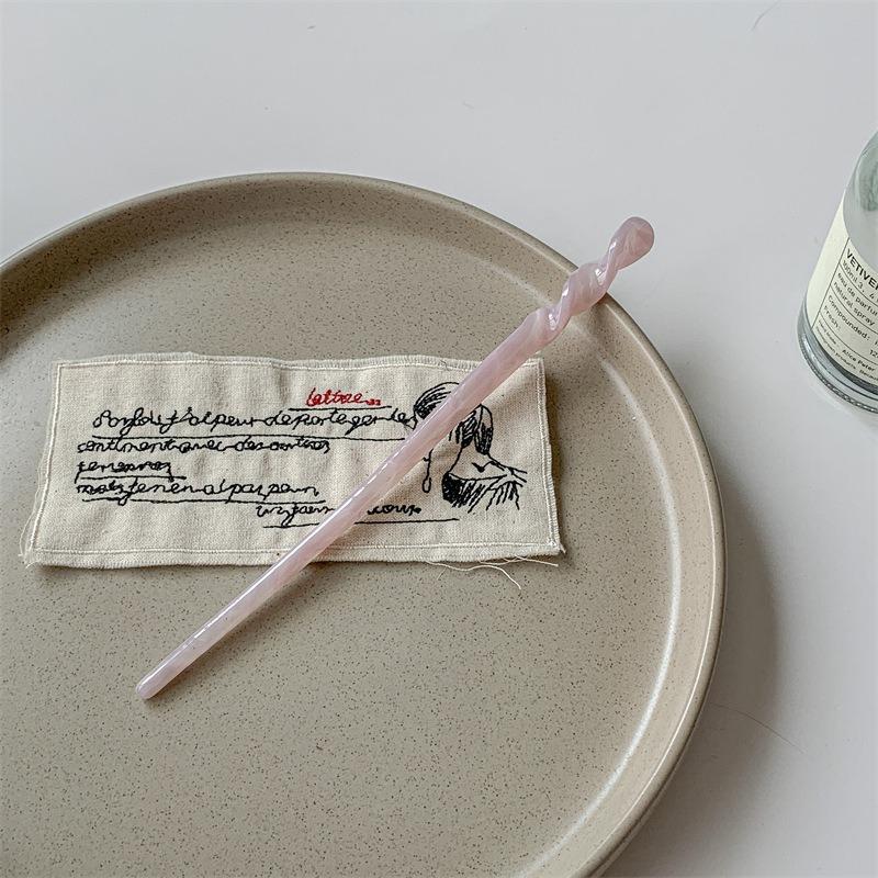 1pc Mermaid Lady Acetic Acid Sweet Colorful Hairpin Simple Modern Ancient Style Pan Hairpin Versatile Hairpin for Daily Use