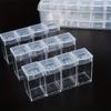 Transparent Storage Box with 32 Compartments, Small Independent Boxes for Storing Rhinestones and Diamond Painting Tools