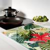 Decorative Glass Chopping and Serving Board Hawaiian Flowers 80x52 Cm