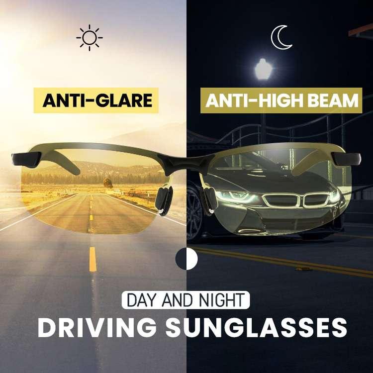 Smart Photosensitive Polarized Sunglasses for Day Night Driving Fishing with Night Vision