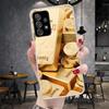 Fine Gold Pattern Printing Soft Phone Case For Samsung Galaxy A13 A14 A15 A16 A17 A53 A54 A55 A56 A57 A33 A34 A35 A36 A37 A23 A2