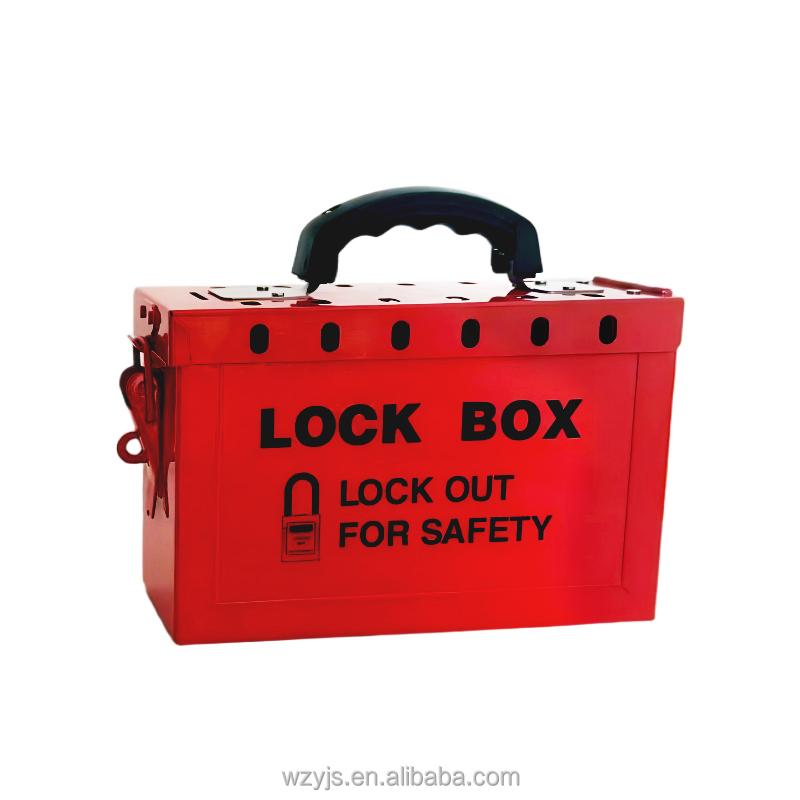 Portable Group Lockout Box | Safety LOTO Lock Box for Multi-Person Management (12/13 Padlocks)