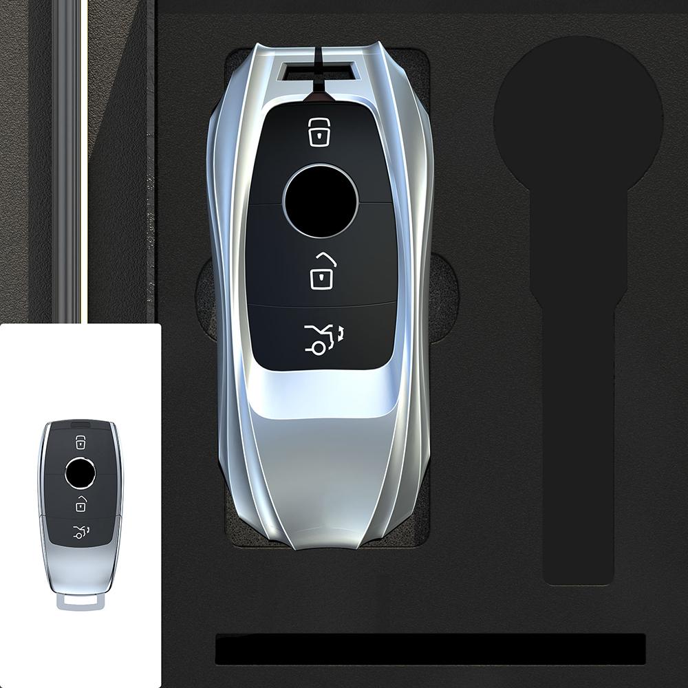 Kryt pouzdra na klíče ze slitiny zinku do auta pro Mercedes Benz třídy ACESG GLC CLE CLA GLB GLS W177 W205 W213 W222 X167 AMG