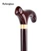 Red Wooden Single Joint Fashion Walking Stick Decorative Cospaly Cane Halloween Mace Crutch  Wand Crosier 92cm