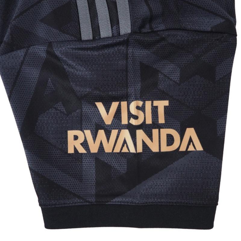 Adidas Arsenal Fan Edition Logo Print Short Sleeve Football Jersey Men Tops Black H35902