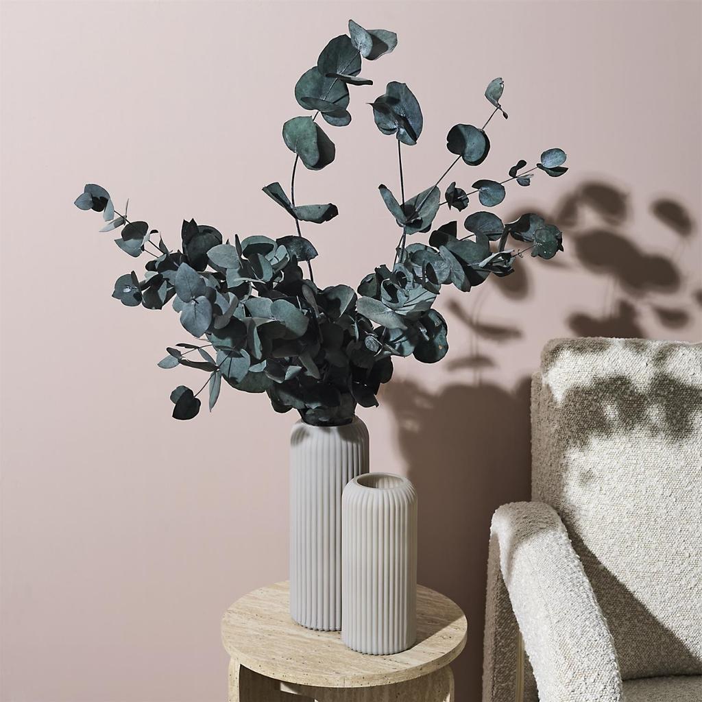 Fjord 1 Glass Vase, Dark Beige, 20 Cm