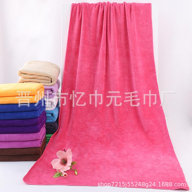 Fine fiber thickened bath towel 80 * 180 400g absorbent beach bath towel