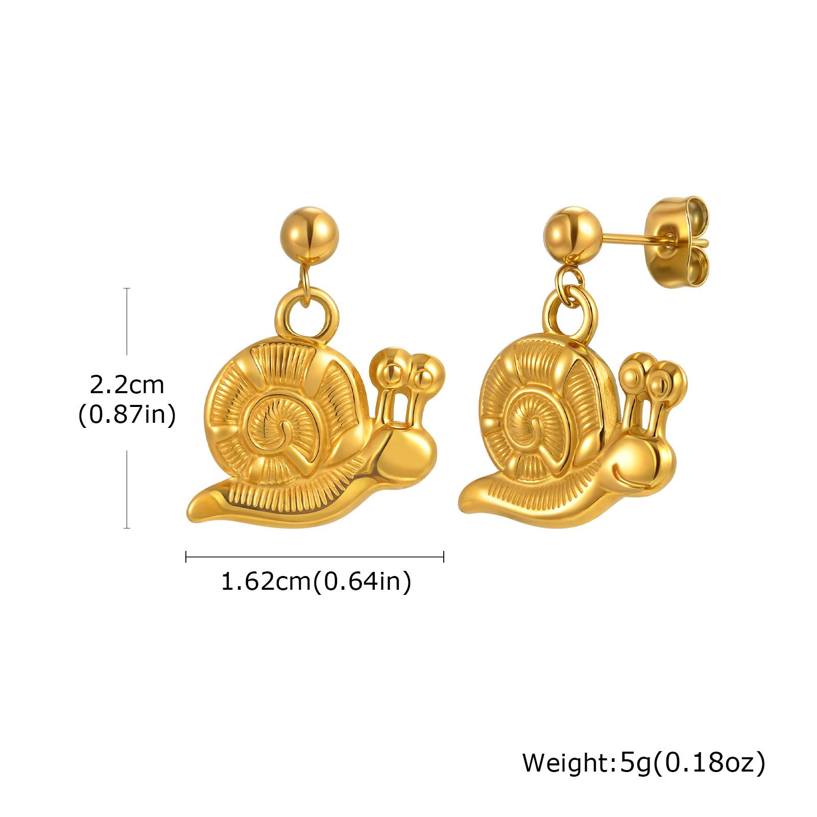 

Vnox Stainless Steel Colorful Shell Luxury Earrings For Women Flower Edge Droplet Round Geometric Dangle Drop Earrings Jewelry