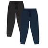 Lot 2 Children's Black and Navy Blue Jogging Pants – Fleece – Pockets and Elasticated Waist – 3 To 14 Years - - Black