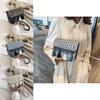 Style Woven Mini Shoulder Bag With Chain Strap For Casual Travel