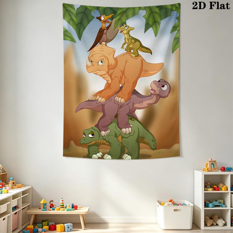 The Land Before Time Pattern Home Decor Tapestry, Wall Hanging, Decorative RV Wall Cloth.SGT0917015