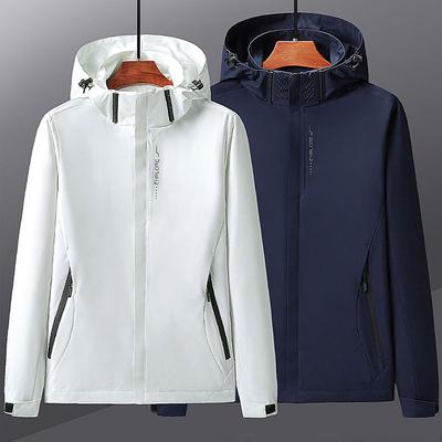 Men's and Women's Windproof Waterproof Outdoor Sports Jacket Spring and Autumn Thin Trench Coat