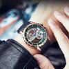 AILANG New Watch Automatic Mechanical Watch Hollow Men's Watch Silicone Tape Watch
