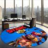 Brawl Stars (5) Round Office Rug Decorative Floor Rug for Office Bedroom Living Room and Home Space
