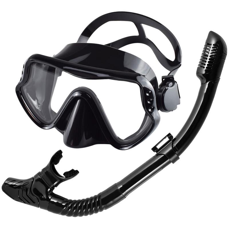 OLOEY Wide-View Diving Mask & Snorkel Set
