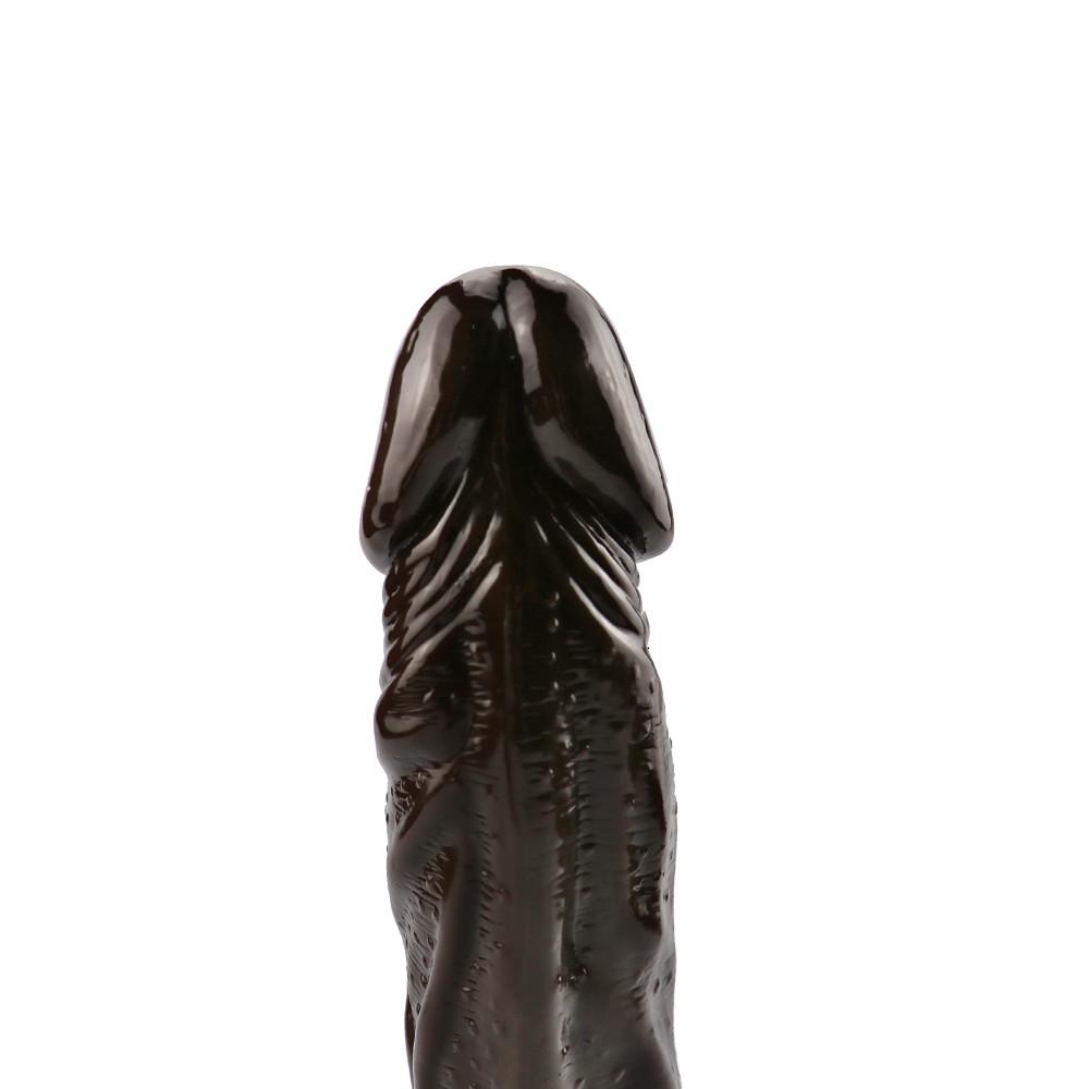 Braune große Hoden Penis Frauen Masturbation Schiebe Fake Dick Lesben realistische Dildos Erwachsene Erotik Sexspielzeug für Frauen Werkzeug