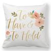 Creative Valentine's Day Happy Letters Digital printing short plush pillow covers for car sofa office cushion cover home goods