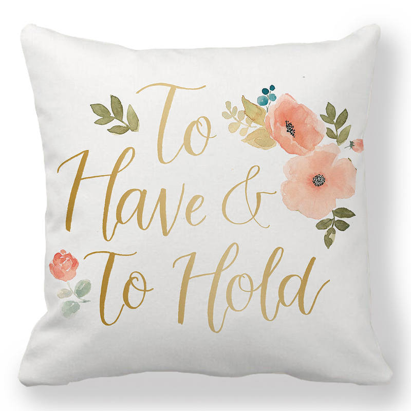 Creative Valentine's Day Happy Letters Digital printing short plush pillow covers for car sofa office cushion cover home goods