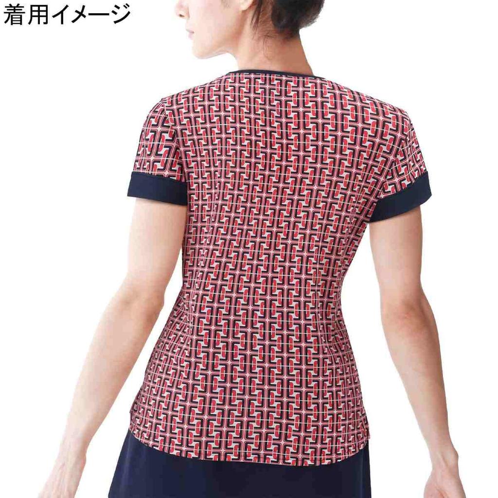 Yonex Short Sleeve Game Navy Blue Size L Women's Shirt, (019),