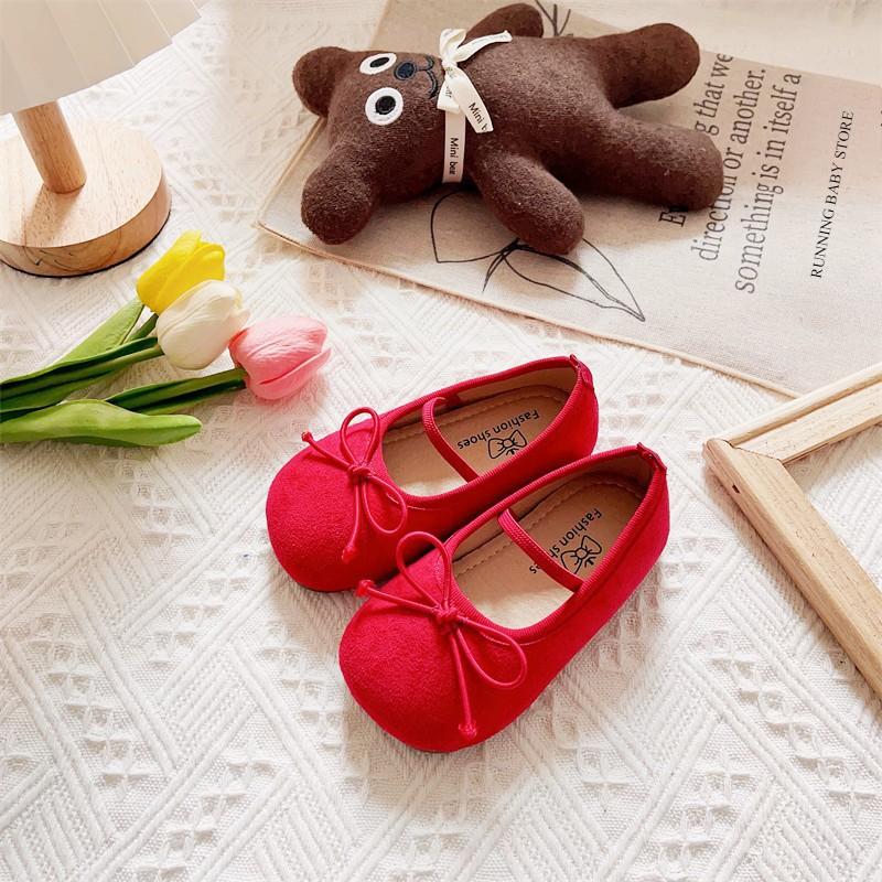 

Bright Hues Girls Ballet Flats Casual Round Toe Cute Suede Mocasines Ballerina Church Princess Shoes Elegant Party Shoes I03122 21 красный