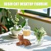Cute Small Cats Figurine Handmade Carving Resin Cats Home Decoration Figurine Gift Cats Accessories Decoration Crafts Figurines