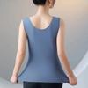 Damen Thermounterwäsche Thermo-Dessous Winter Weich Warm Oberteil zum Tragen Thermo-Weste Unterhemd Intime Spitze mit BH Gepolstert