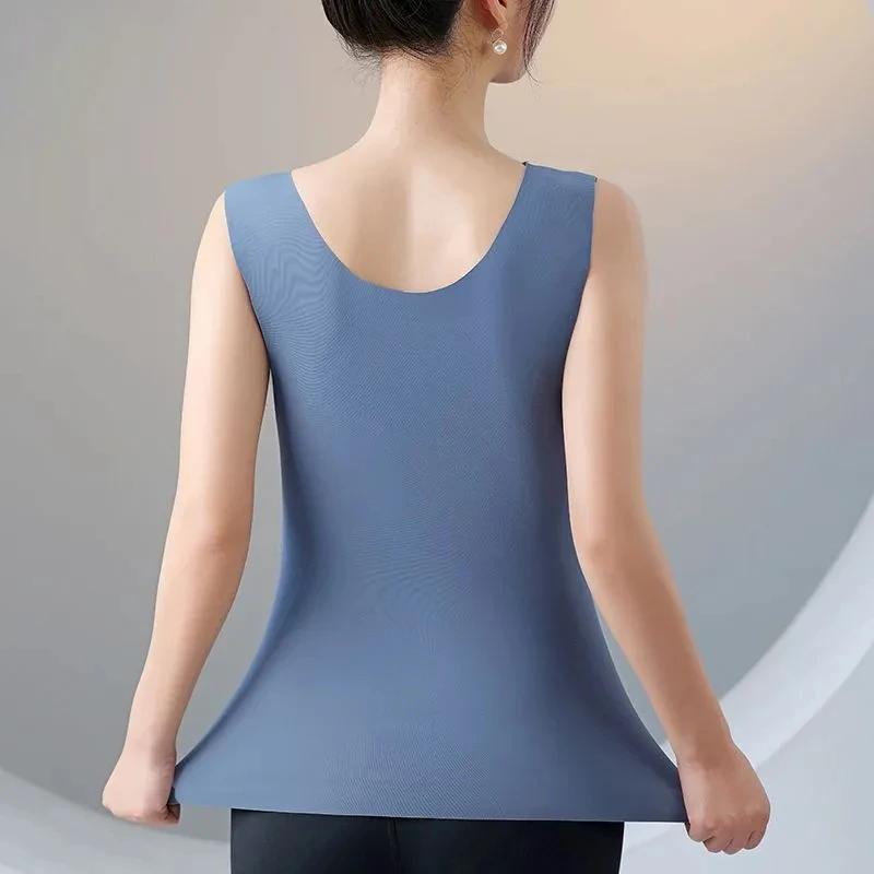 Woman Thermal Underwear Thermo Lingerie Winter Soft Warm Top Wear Thermo Vest Undershirt Intimate Lace with Bra Padded