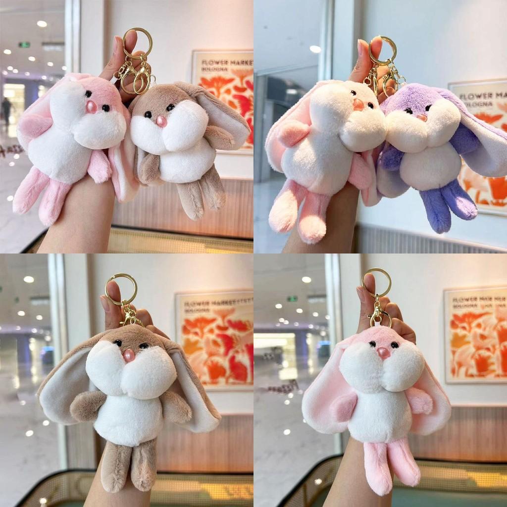 Keychain Plush Rabbit Pendant Cartoon Fill Doll Bag Decoration Gift Collection