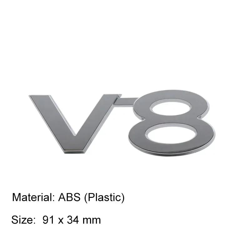 3D Premium 5.7 V6 V8 Car Engine Hood Fender Trunk Tail Rear Decal Emblem Badge Sticker for Prado