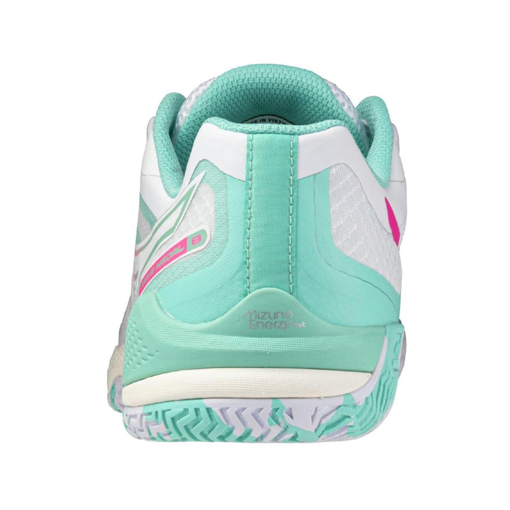 Mizuno Wave Medal 8 Table Tennis Size 2E Shoes, White/Pink/Green, 24.0 cm,