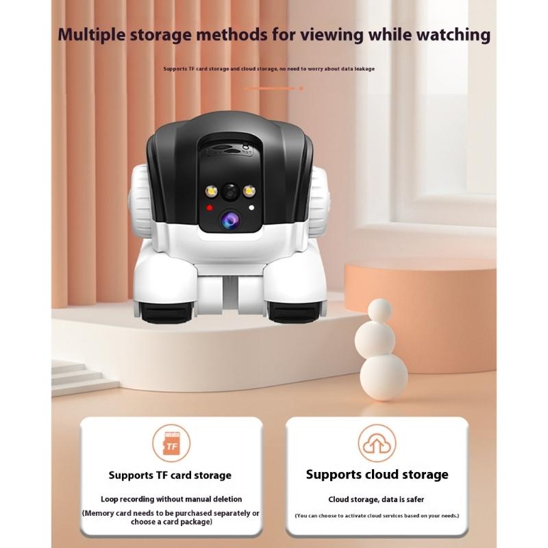 Automatic Follow Pet Monitoring Car 1080P Robot Camera on Wheel for Fully Home Coverage with Clear Night Viewing
