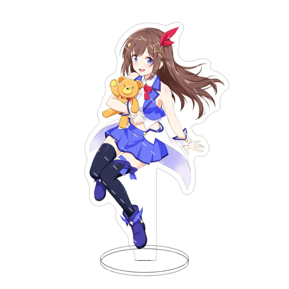 15cm Hololi Virtual Hostess New Cartoon Characters Acrylic Cosplay Stand Model Creative Office Decorations Cute Permanent Recording Fans
