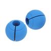 1 Pair of Barbell Dumbbell Curved Bar Grip Round Spherical Silicone Non Slip Thickened Grip for Massive Arm and Muscle Building