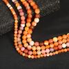 Natural Orange Persian Gulf Agate Round Beads - Semi-Finished Jewelry Accessories