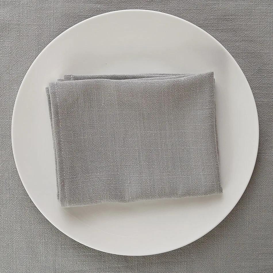10PCS Table Napkins,40X40cmCotton and Linen Blending Kitchen Tableware Towel,Soft Cloth,Washable and Reusable